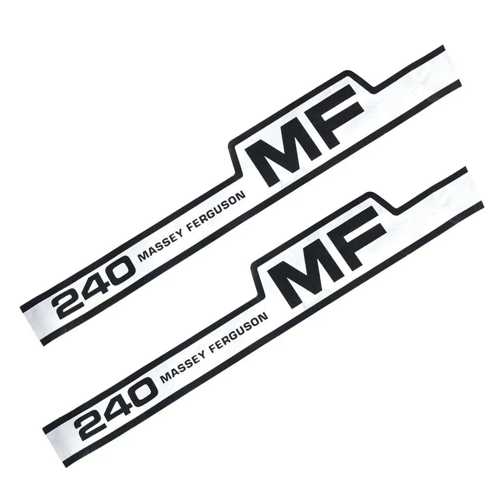 Massey Ferguson 240 tractor bonnet decal sticker set of 2