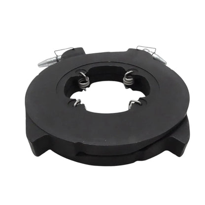 Black brake actuating assembly with central opening and four springs