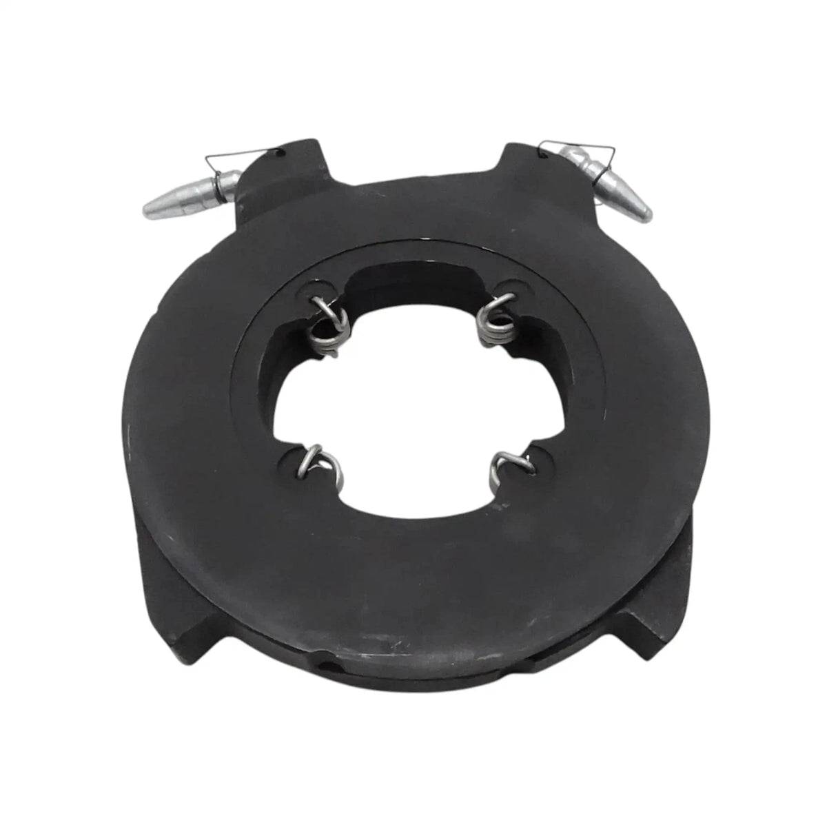 Black brake actuating assembly with central opening and four metal return springs