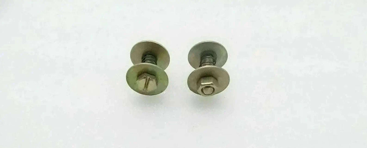 Massey Ferguson throttle control screw bolts for tractors, metal construction.