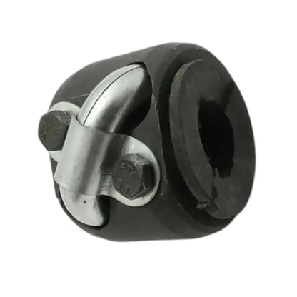 Massey Ferguson MF steering shaft main nut, silver clamp with black rubber insert