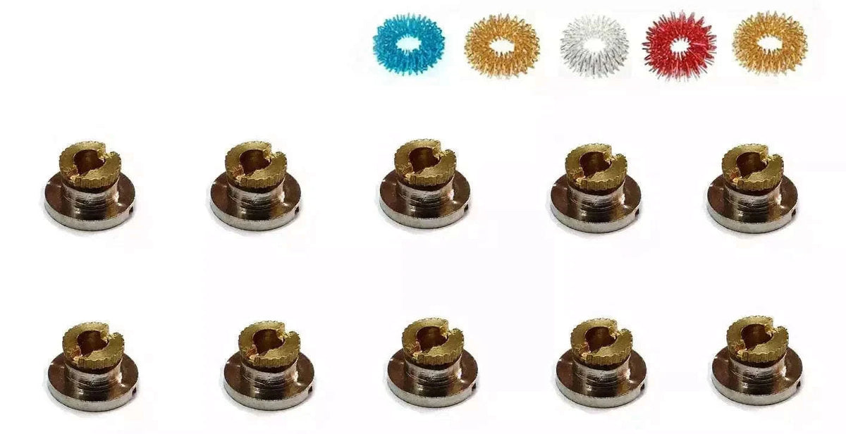 Mini Moxa Stands Set of 10 with 5 Free Sujok Rings for acupuncture therapy