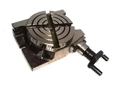 4 inch rotary table made of steel, versatile accessory for milling machines and precision tasks