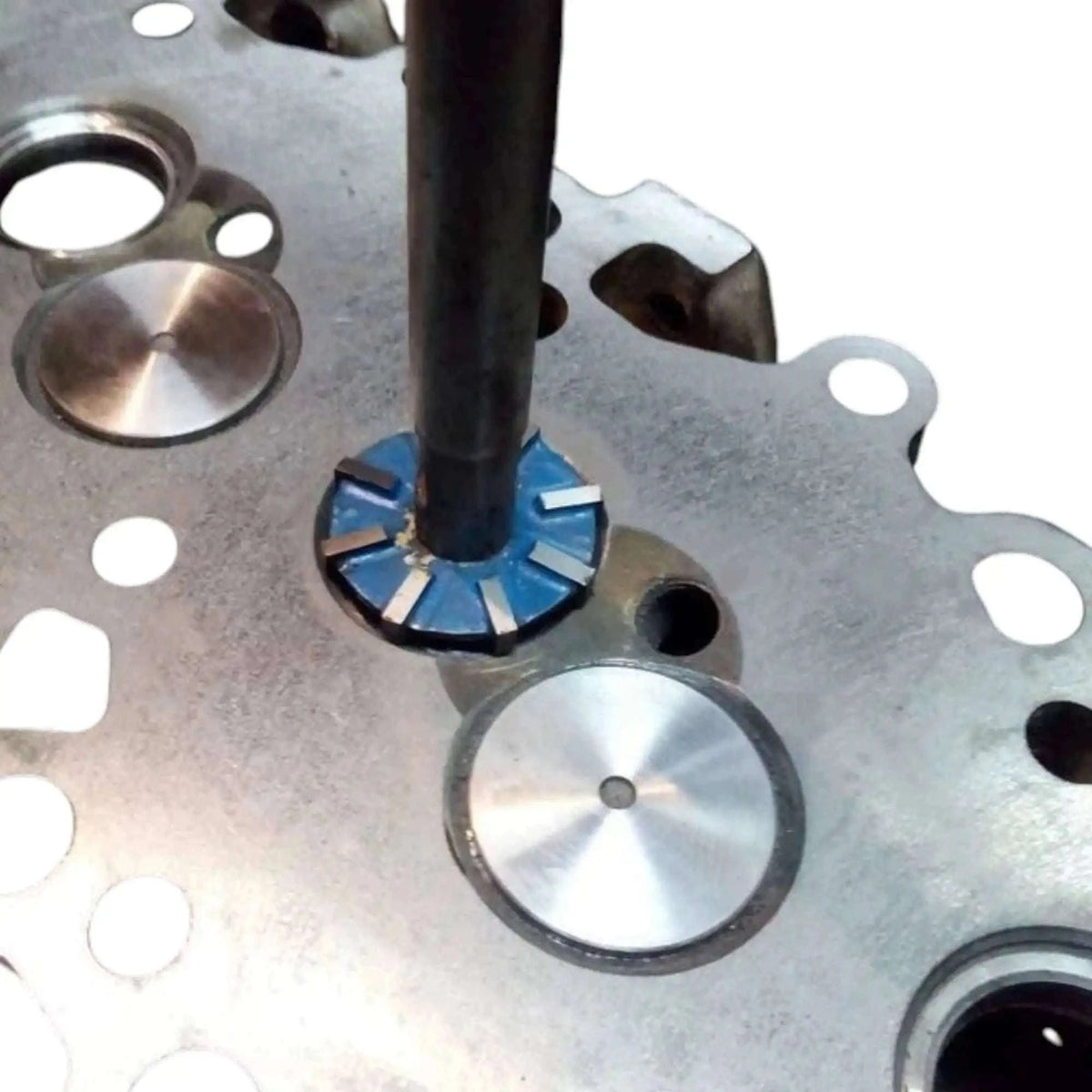 Carbide valve seat restoration kit, precision carbide-tipped tools for automotive maintenance