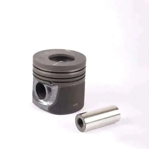 Mahindra tractor piston with wrist pin, dark gray metal