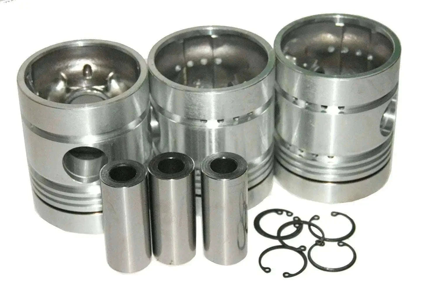 Piston kit with pistons and piston rings, metal engine rebuild parts