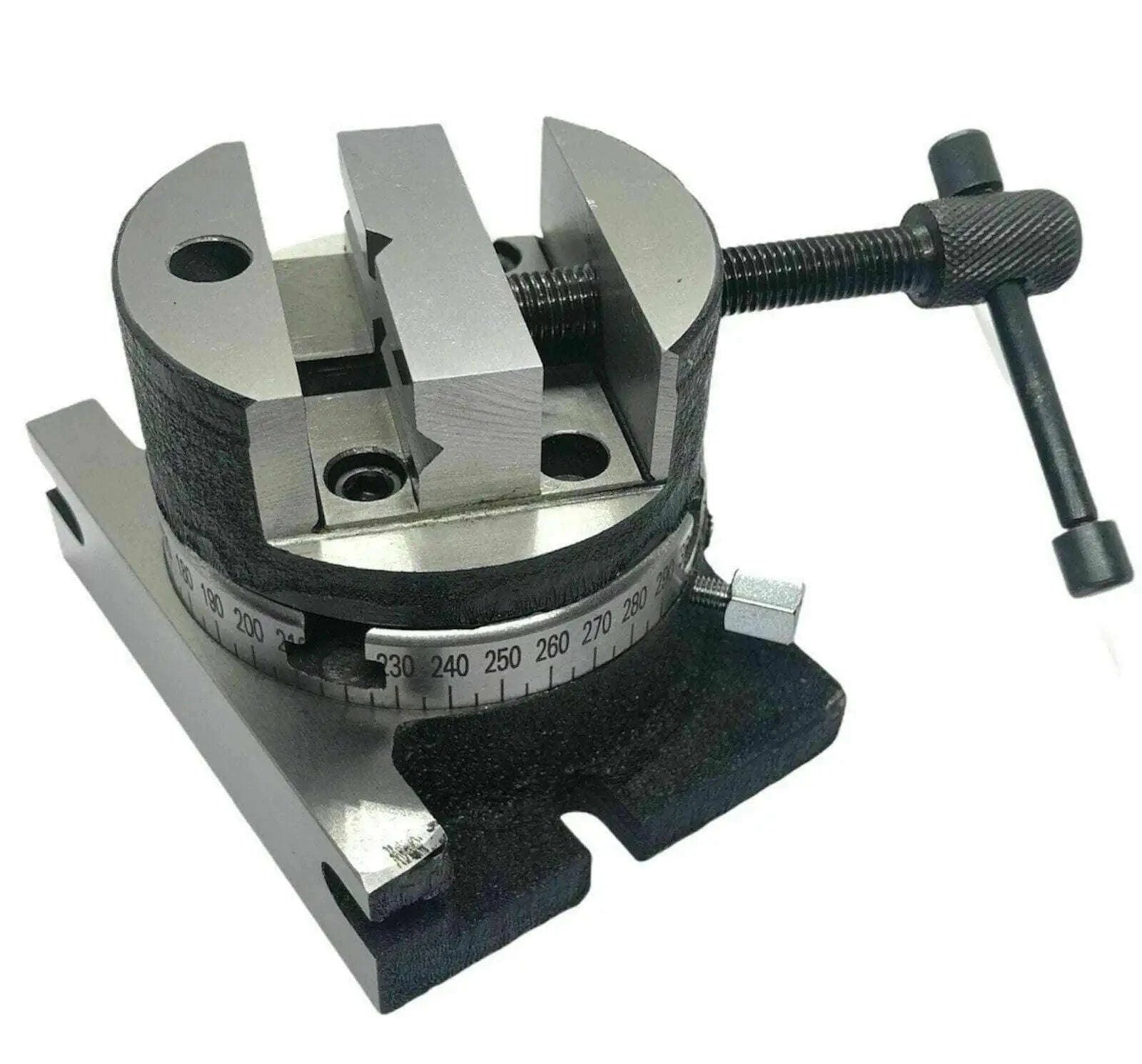 3"80 MM PRECISION ROTARY TABLE WITH 80 MM ROUND VICE VISE FIXING T-NUTS BOLTS - StellerGear