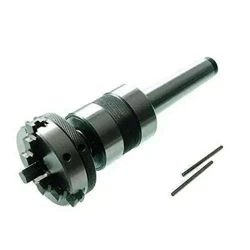 Revolving Live Center Mt2 Threaded M12 X 1 With 50 Mm Mini Scroll Chuck - StellerGear