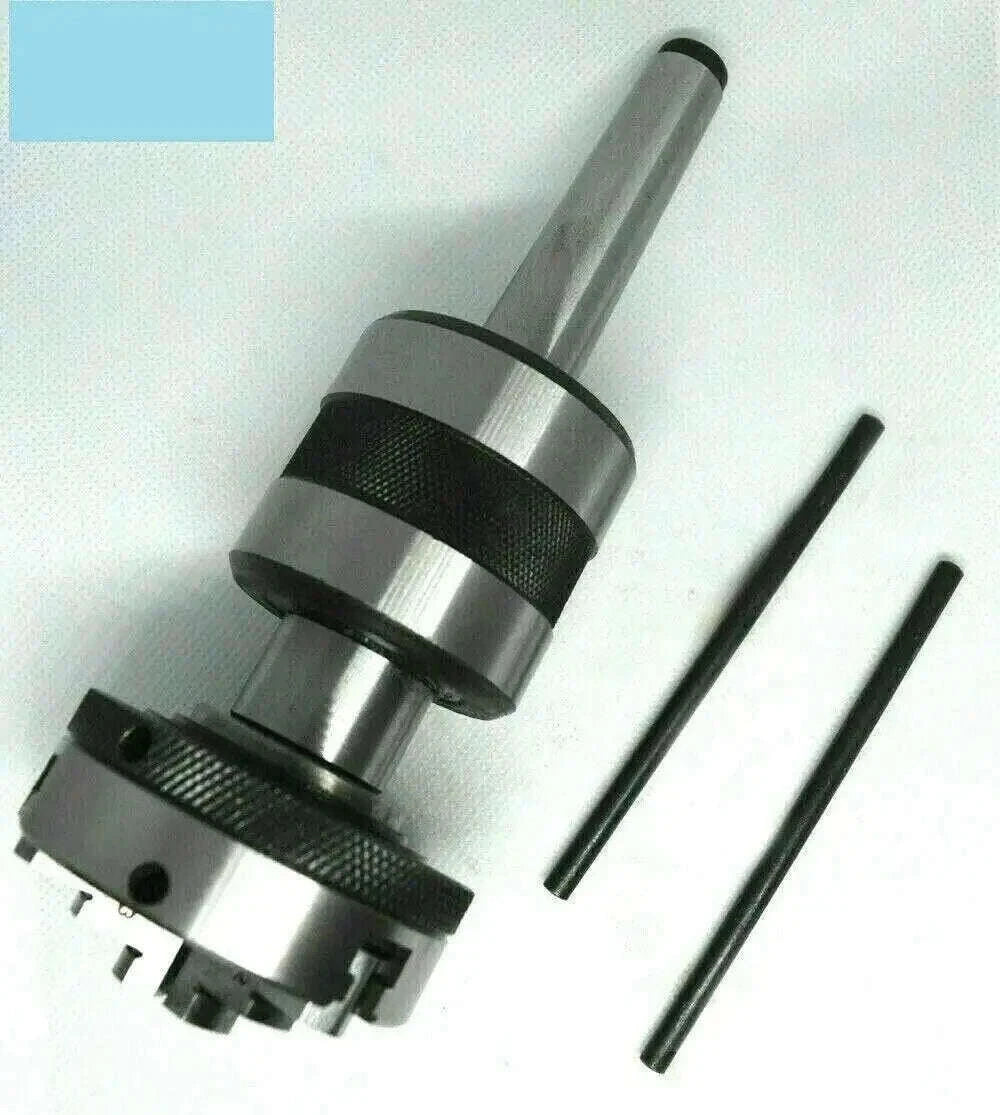 Revolving Live Center Mt2 Threaded M12x1, 50 Mm 4 Jaw Self-Centering Chuck - StellerGear
