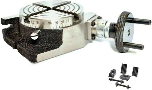 Rotary Table 4/100 Mm With M6 Clamping Kit Set - StellerGear