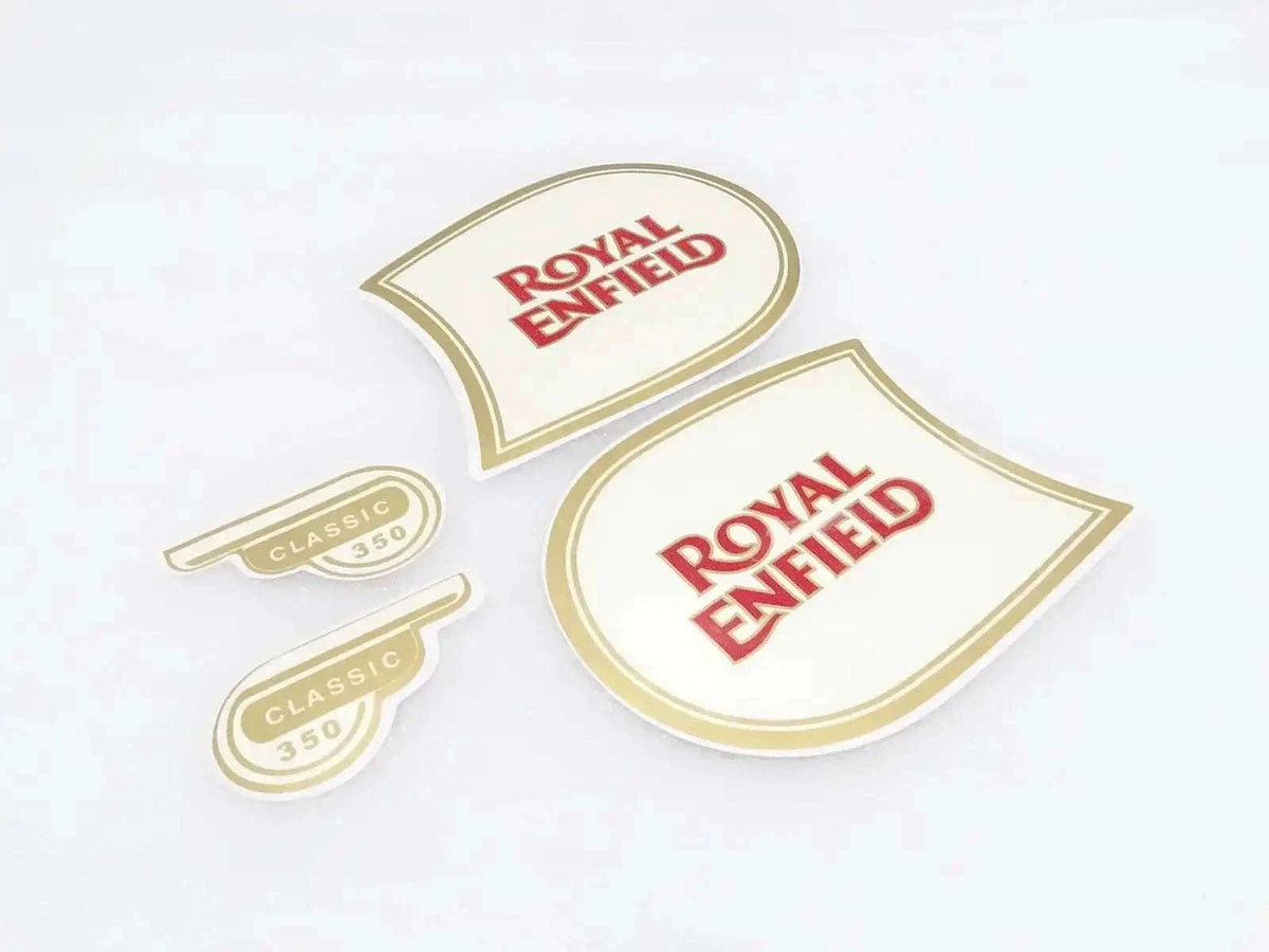 ROYAL ENFIELD CLASSIC 350 FUEL TANK AND TOOL BOX STICKER SET - StellerGear