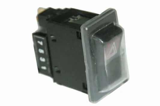 Rubber protected hazard warning light switch for JCB Fork Lift