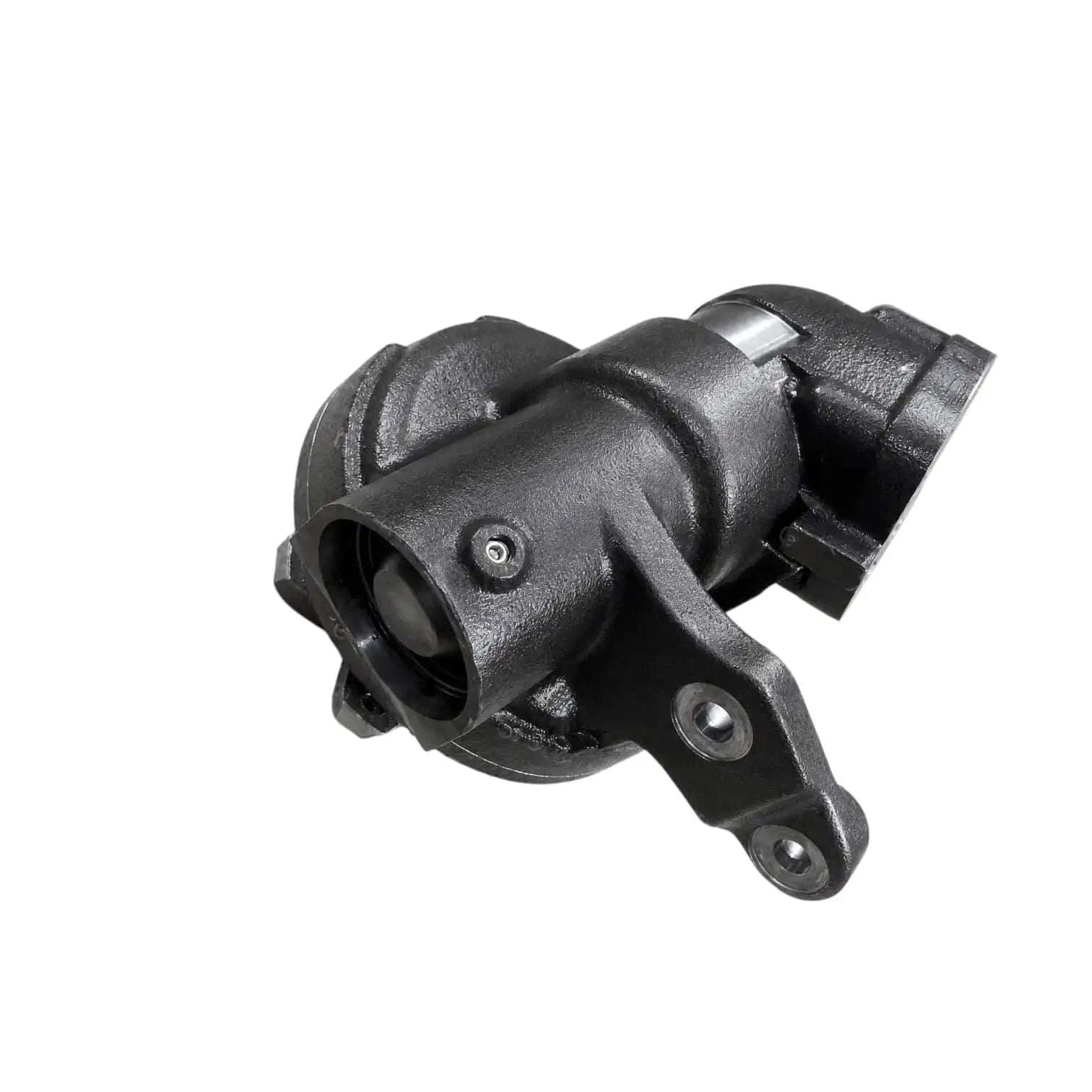 John Deere parts complete RH corner assembly, durable black steel, designed for tractor repairs