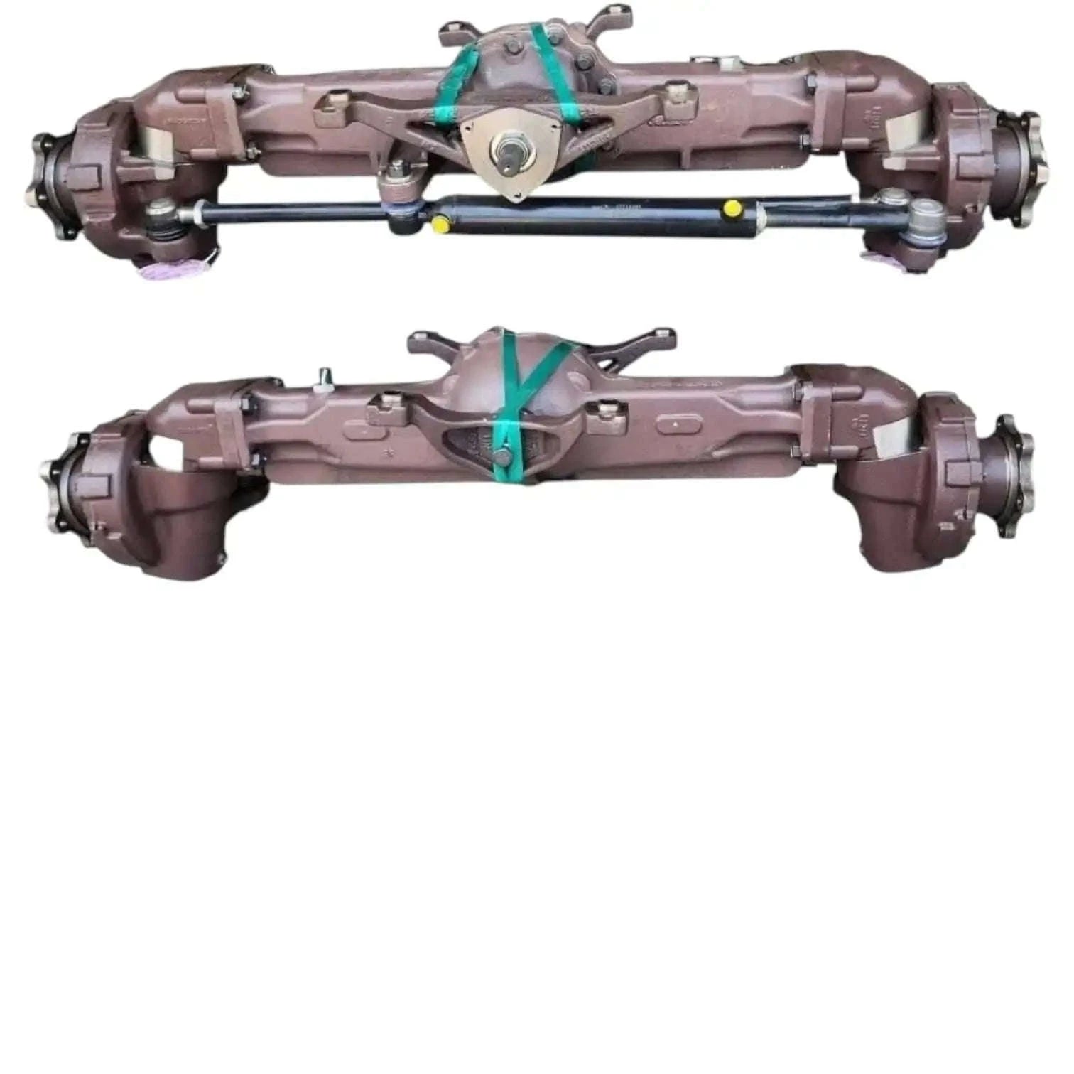 MFWD complete front axle for John Deere tractors, durable steel construction, suitable for various tractor models