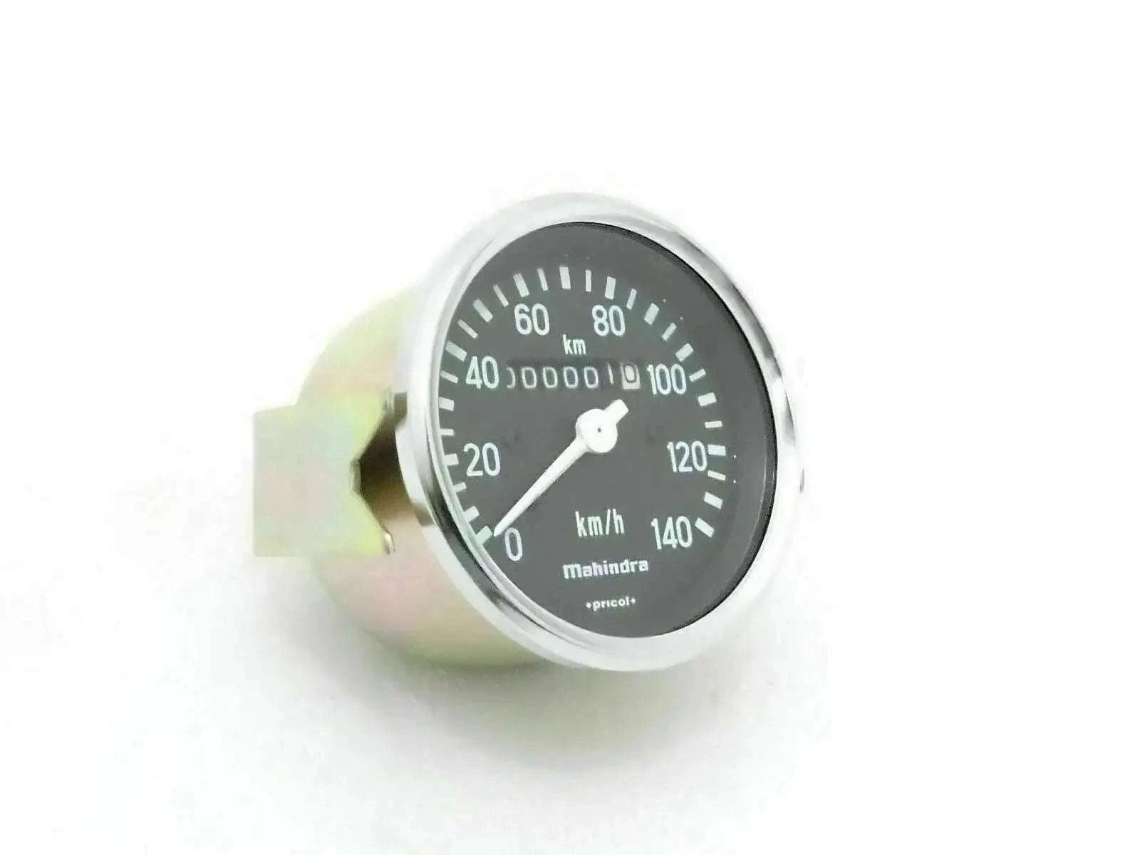 140 KPH speedometer gauge with black dial and km/h markings, round bezel