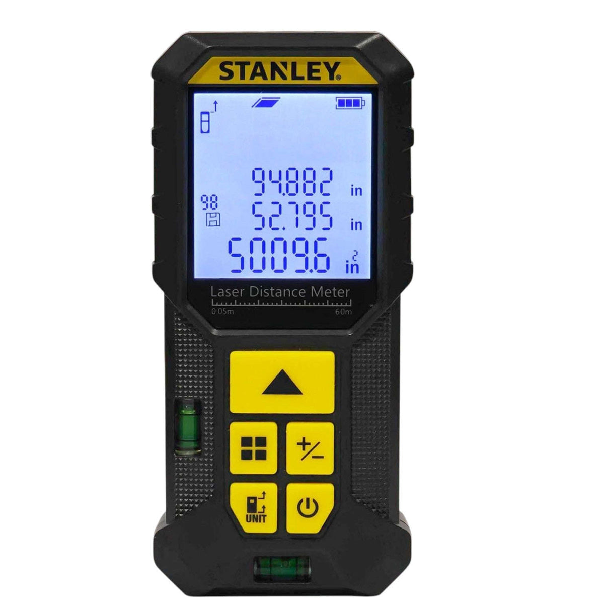 STANLEY STHT77802-A Professional Black Laser Distance Meter - 60 M, ±2.0mm Accuracy StellerGear