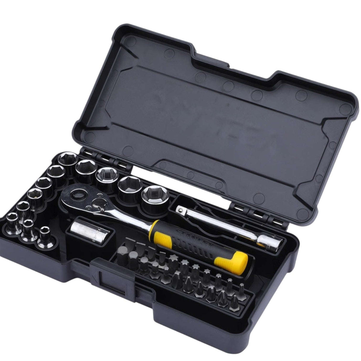 STANLEY STMT82672-0 1/4" 37-PIECE Chrome Compact Socket Set StellerGear