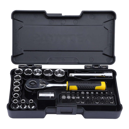 STANLEY STMT82672-0 1/4" 37-PIECE Chrome Compact Socket Set StellerGear