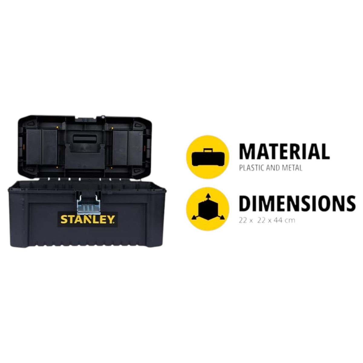STANLEY STST75518-8 16'' Organised Heavy-Duty Portable Essential Toolbox StellerGear