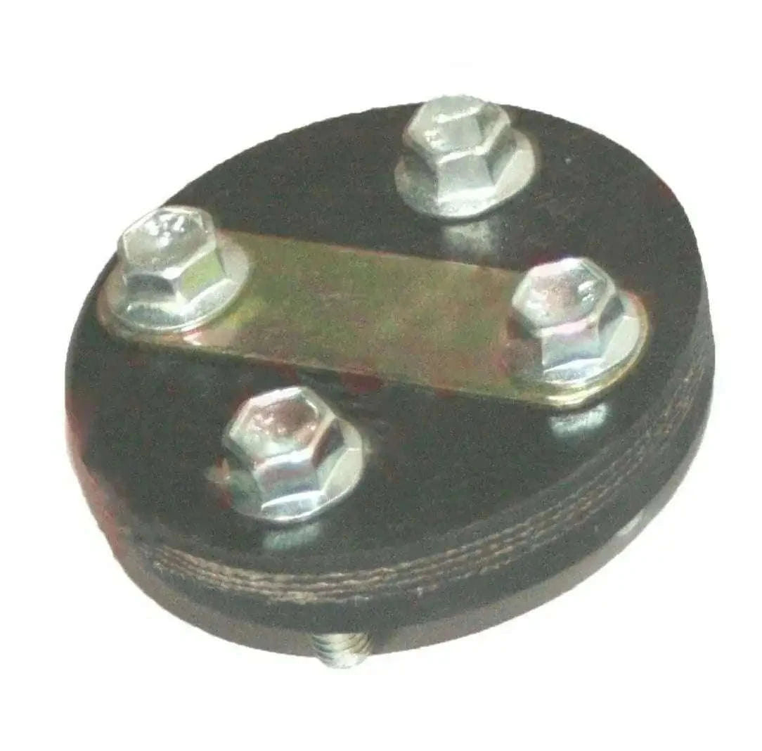 Steering coupling for Suzuki Gypsy Van with dark rubber disc and bolts