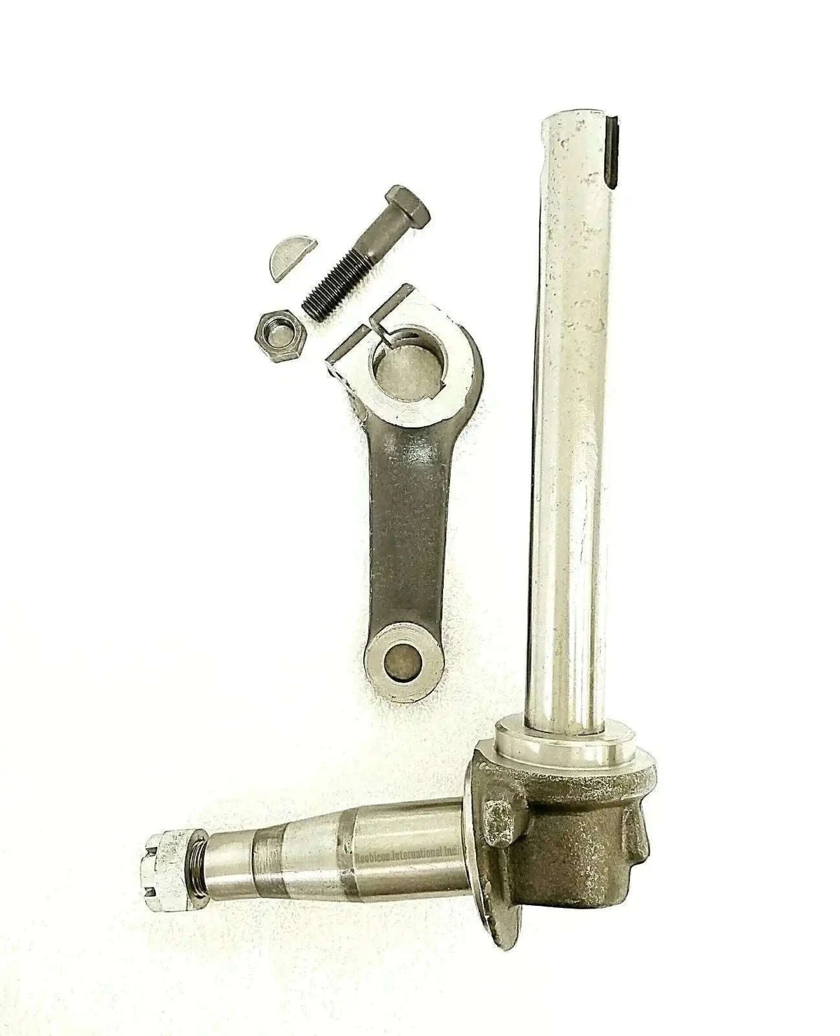 Steering knuckle and spindle conversion kit for Mahindra Tractor -1805, left-hand side