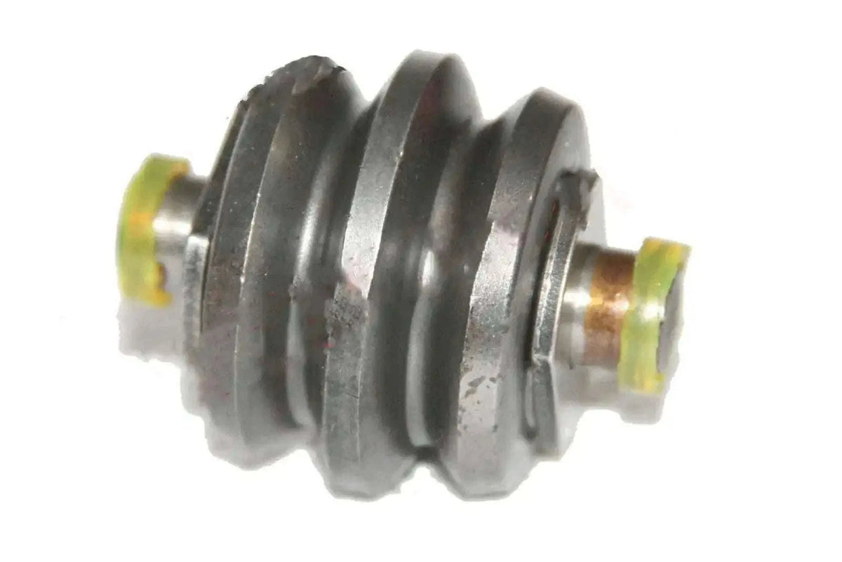 Steering worm sector shaft kit for Mahindra CJ Willys Jeeps, featuring metal worm gear with green end bearings