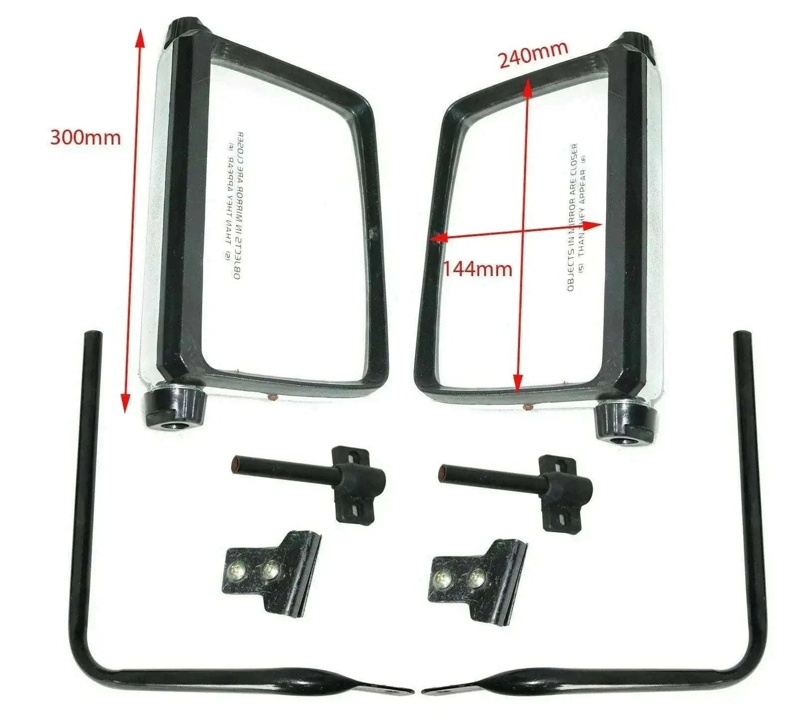 Suzuki Samurai SJ410/SJ413 Chrome Side Mirrors Set - StellerGear