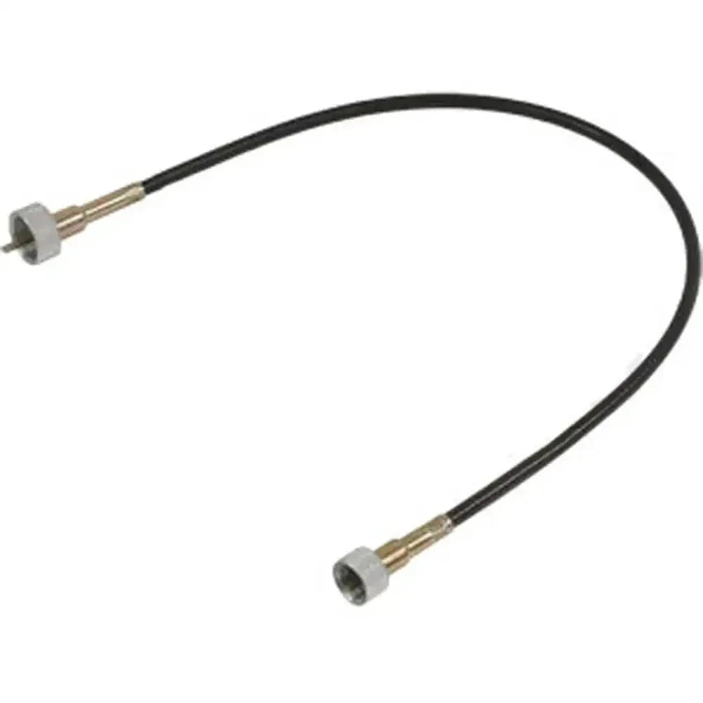 Tachometer hourmeter drive cable with two metal connector ends