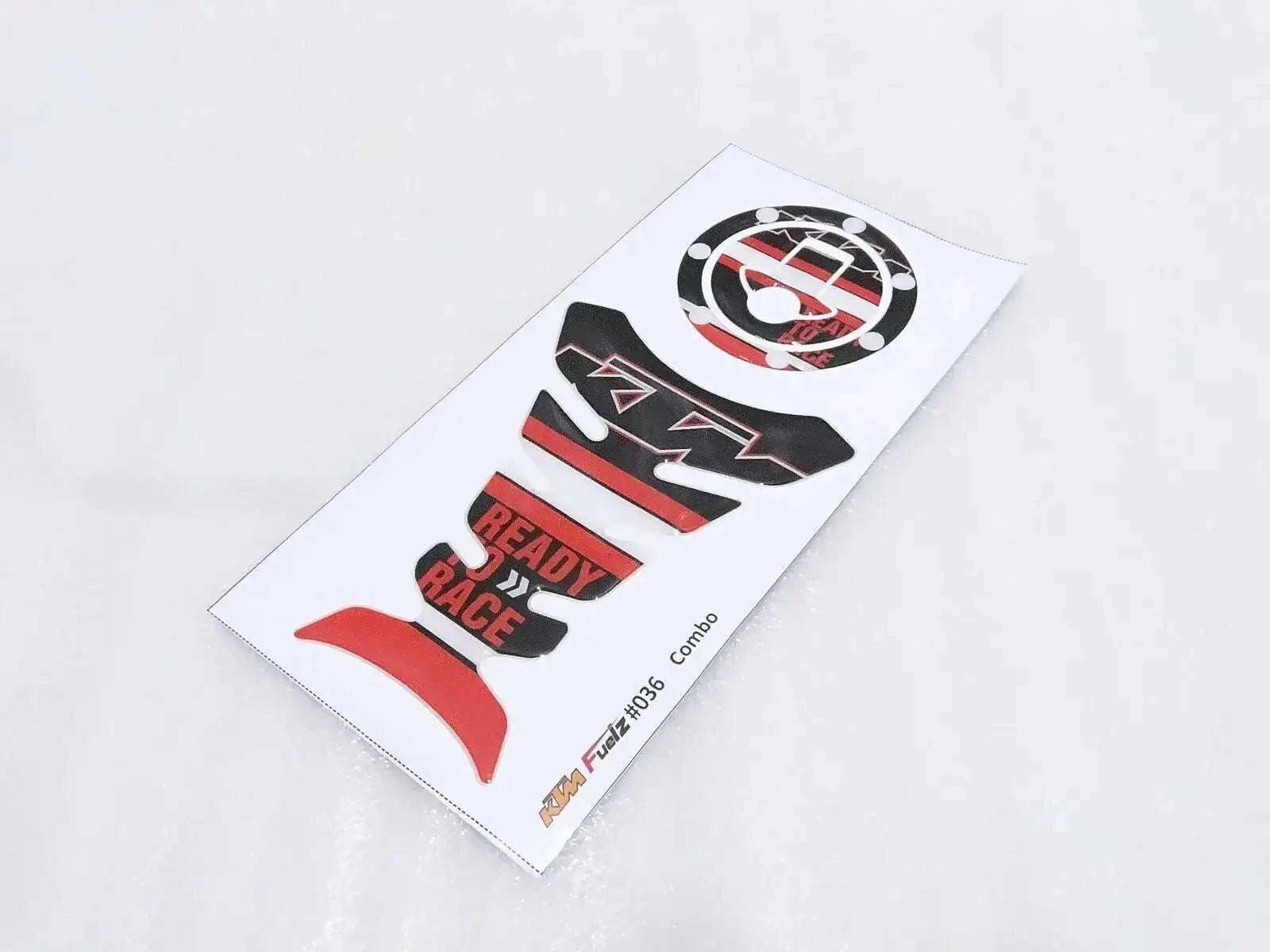 TANK PAD PROTECTOR AND FUEL OIL CAP STICKER SUITABLE FOR KTM DUKE - StellerGear