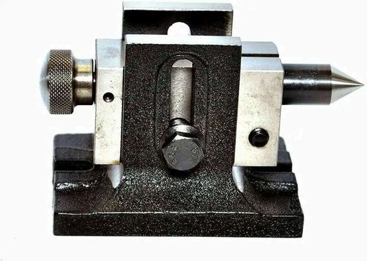 Tilting Rotary Table 4 with 50mm Mini Scroll Chuck Single Bolt Tailstock - StellerGear