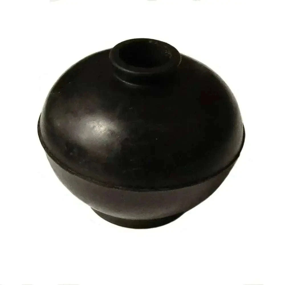 Black rubber tractor gear shifter boot with open top