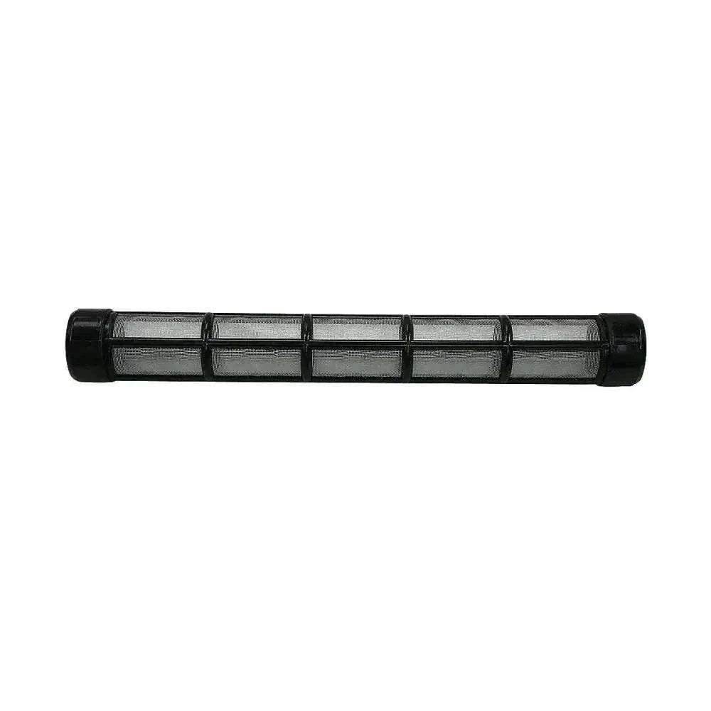 Transmission oil screen, cylindrical metal mesh filter with end caps.