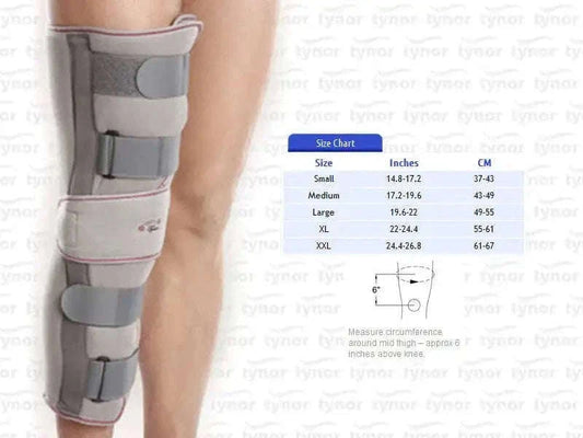 Tynor Knee Immobilizer 14'' Brace Support Alluminium Splint-Medium - StellerGear