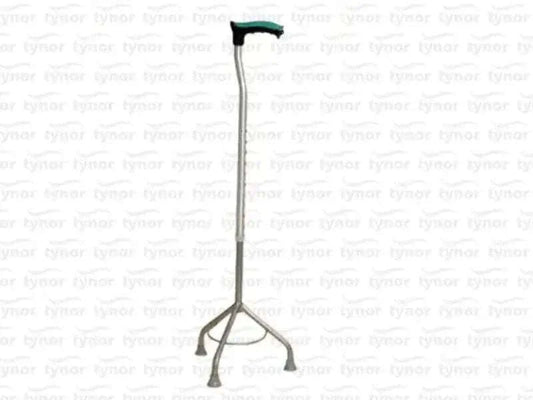 Tynor walking stick tripod with three-leg base and adjustable center pole