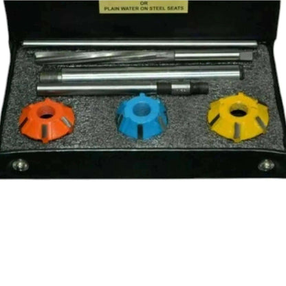 Carbide tipped valve seat cutter set for Shelby small block engines