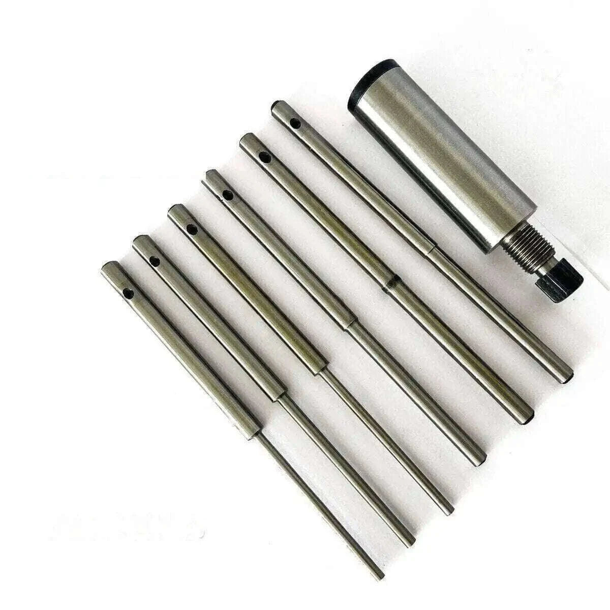 Valve Seat Grinder Pilot Set with Multiple Steel Pilots and Black & Decker Holder for Precision Grinding
