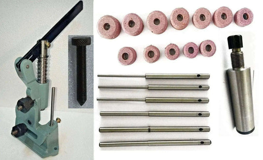 Valve Seat Grinding Stones Tools 12Pcs With Stone Dresser 6Pcs Pilots Holder - StellerGear