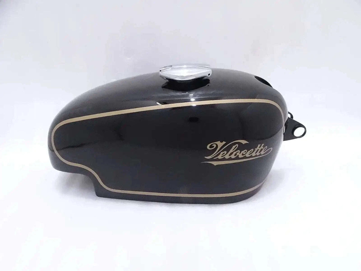 VELOCETTE THRUXTON BLACK PAINTED PETROL TANK + CAP (BEST QUALITY) - StellerGear