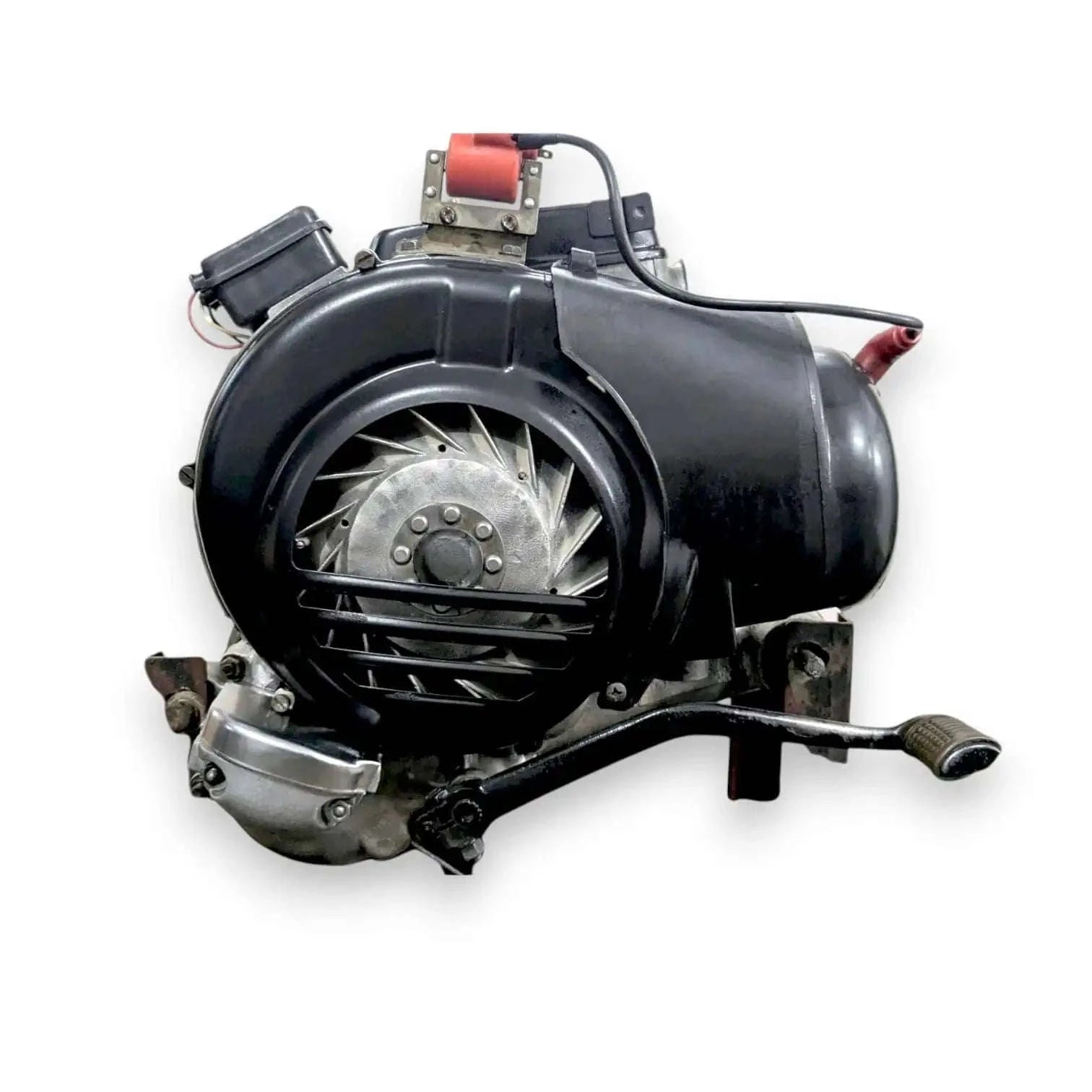 Vespa LML 150cc remanufactured engine assembly ready for installation.