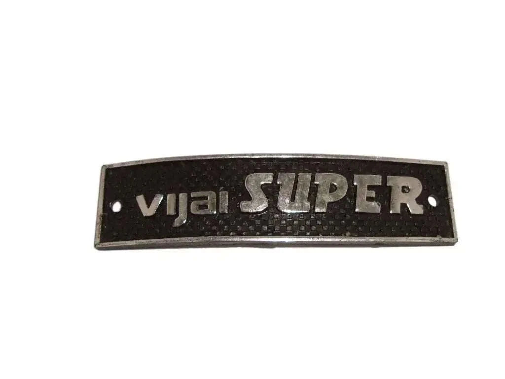 Vijai Super Legshield Badge for Vintage Lambretta Scooter