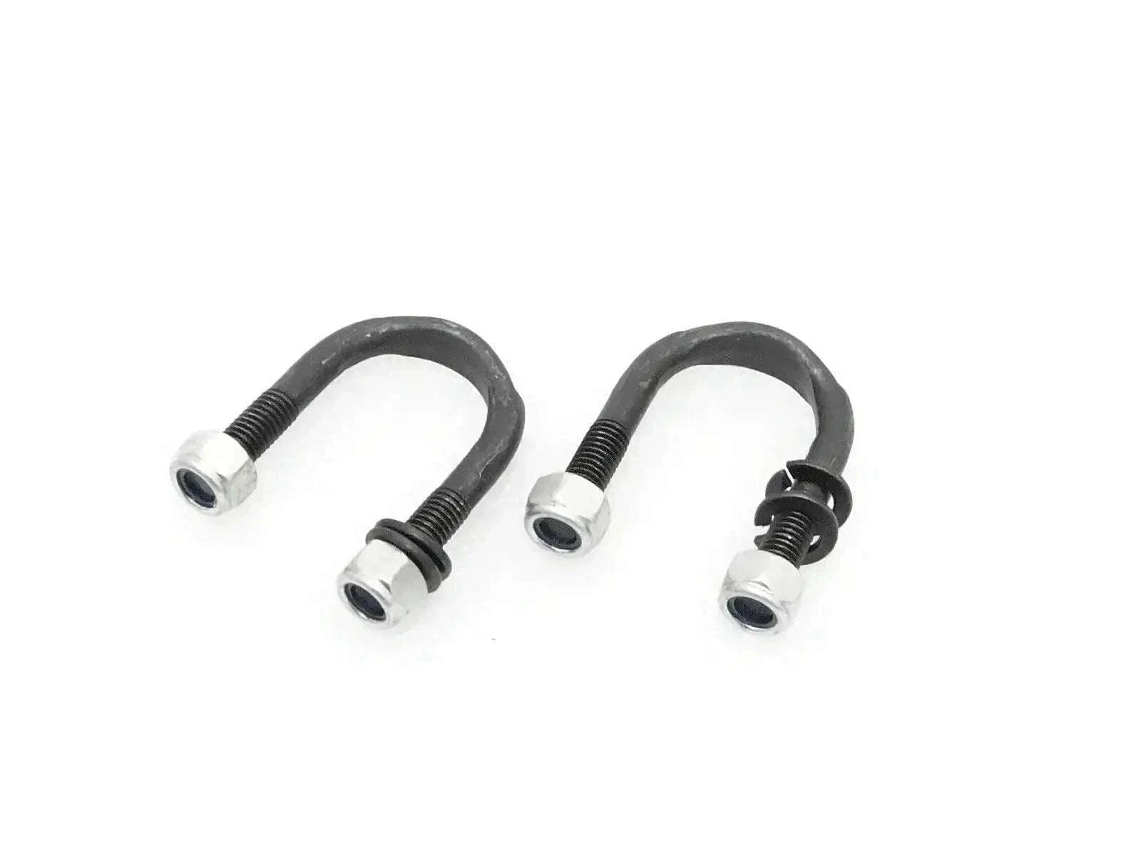 WILLYS Jeep shaft U-bolt pair with nuts, black steel